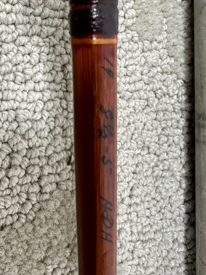 Vintage Phillipson Paragon Bamboo Fly Fishing Rod Pole 8.5' [Photo 5]