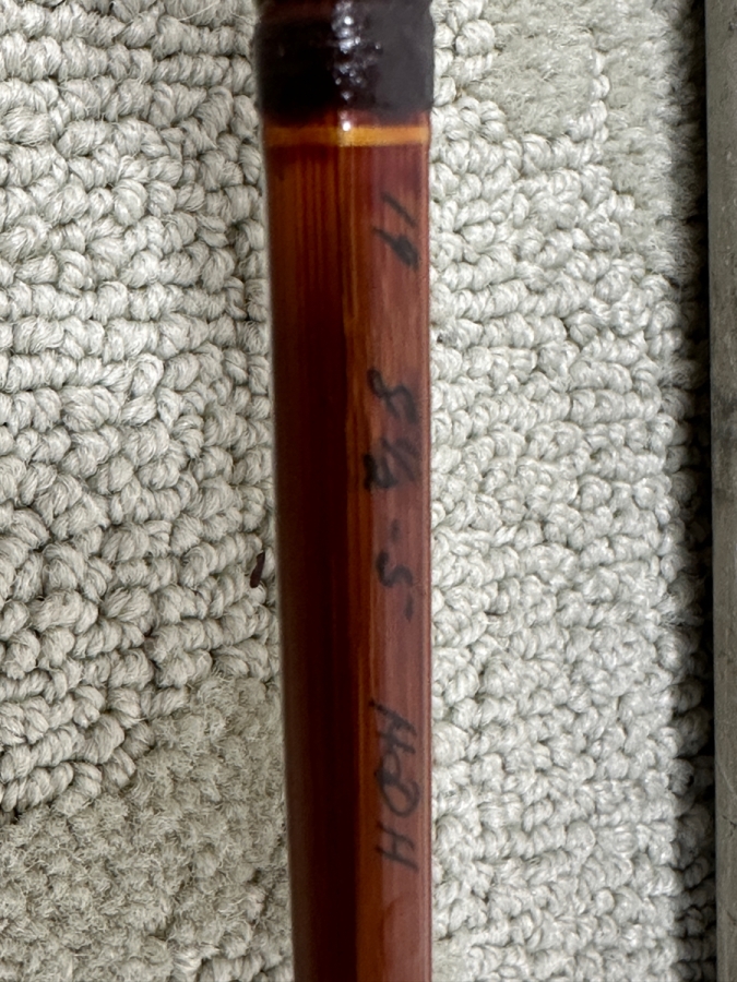 Vintage Phillipson Paragon Bamboo Fly Fishing Rod Pole 8.5' [Photo 4]