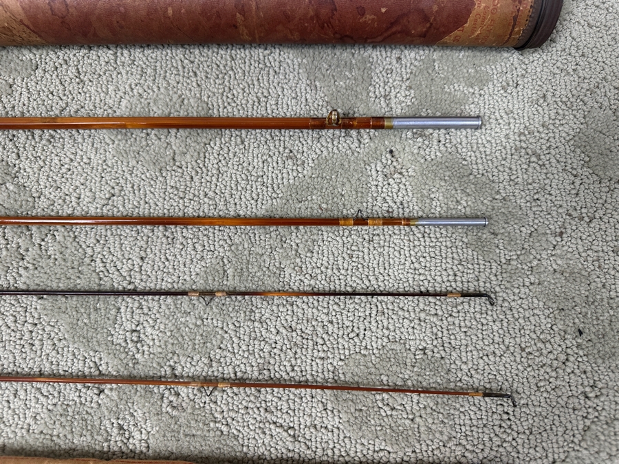 Vintage South Bend Bait Co. Bamboo Fly Fishing Rod Pole 8.5' [Photo 4]