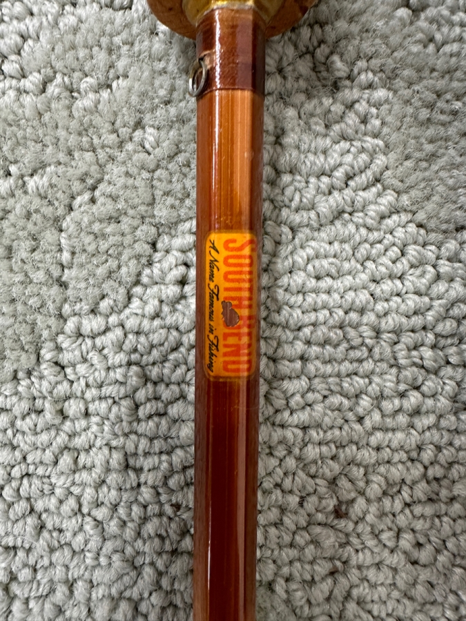 Vintage South Bend Bait Co. Bamboo Fly Fishing Rod Pole 8.5' [Photo 2]