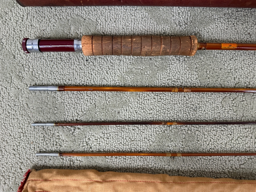 Vintage South Bend Bait Co. Bamboo Fly Fishing Rod Pole 8.5' [Photo 3]
