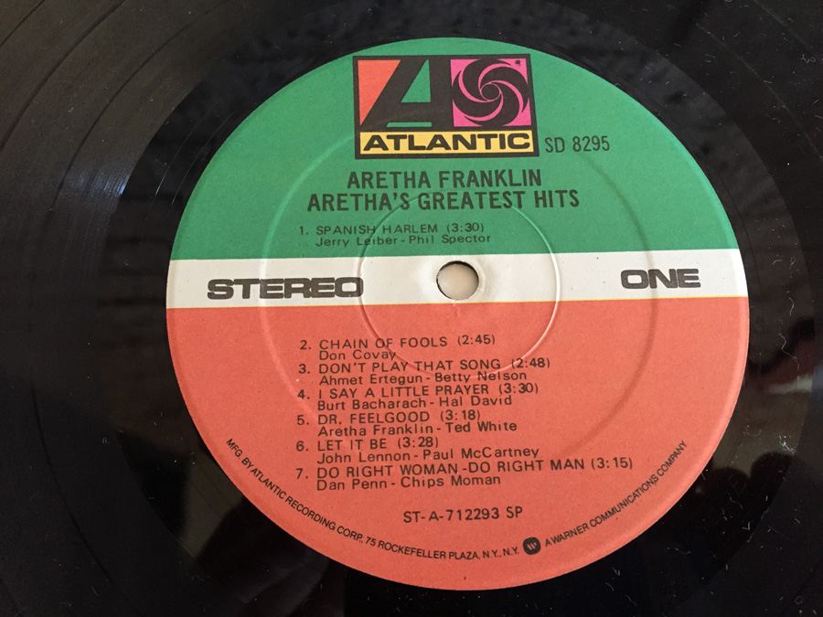 Aretha Franklin ‎- Aretha's Greatest Hits - Atlantic ‎- SD 8295 [Photo 4]