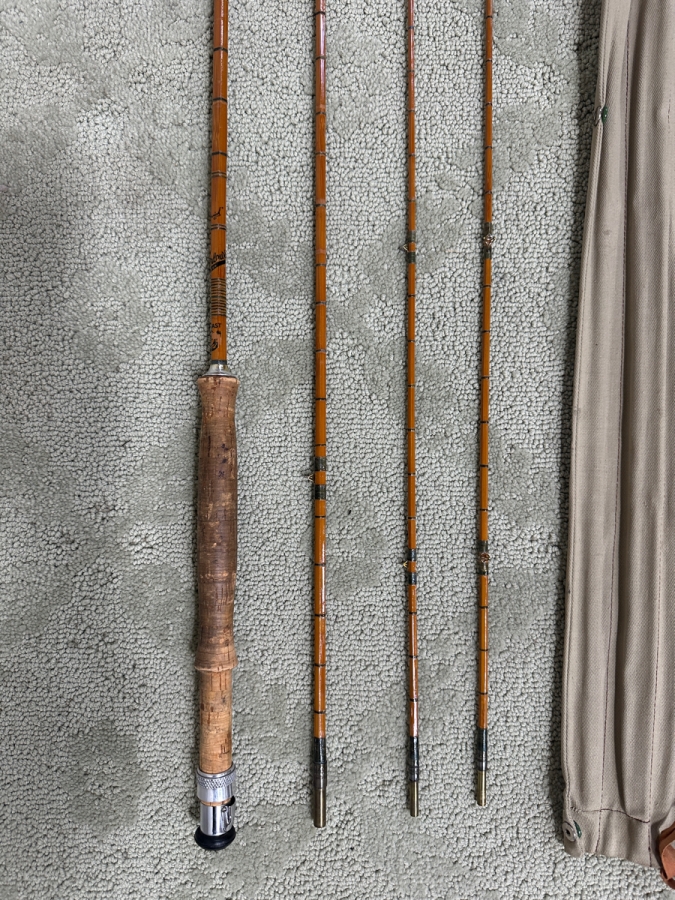 Antique British C. Parlow & Co Ltd London Brunswick Bamboo Fly Fishing Rod [Photo 2]