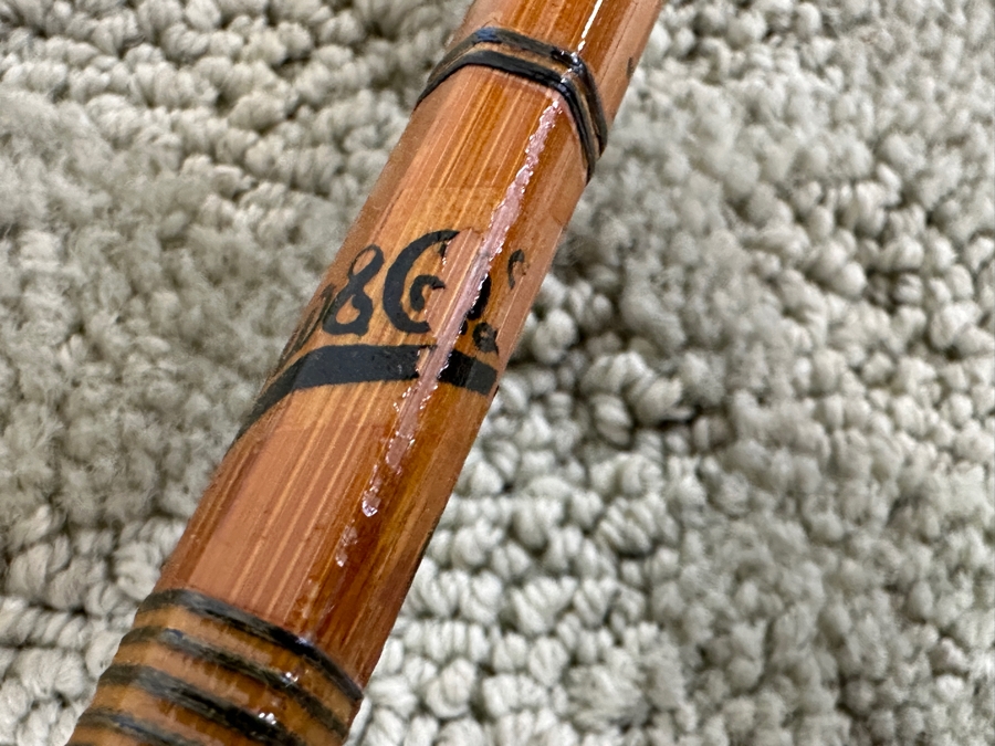 Antique British C. Parlow & Co Ltd London Brunswick Bamboo Fly Fishing Rod [Photo 7]