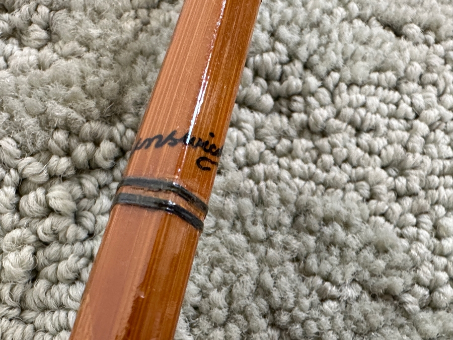 Antique British C. Parlow & Co Ltd London Brunswick Bamboo Fly Fishing Rod [Photo 9]