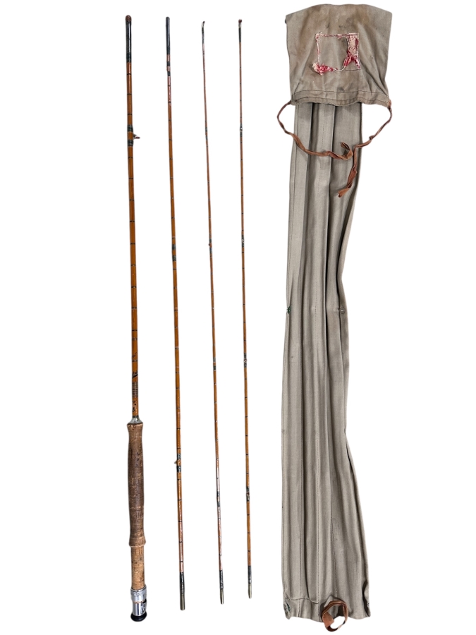 Antique British C. Parlow & Co Ltd London Brunswick Bamboo Fly Fishing Rod