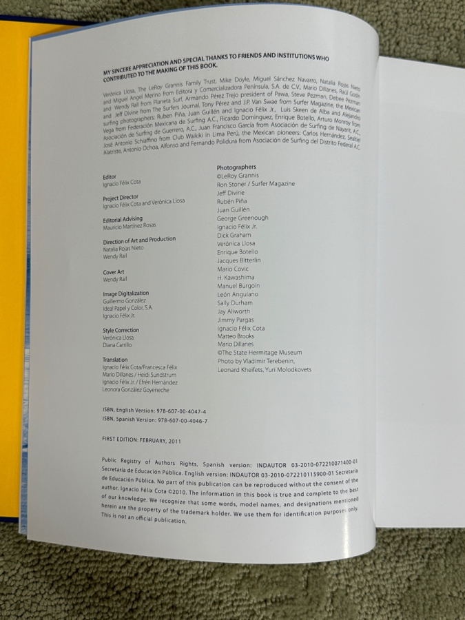 Just Added - Hardcover Book Tribe Of Waves: Memories Of Mexican Surfing By Ignacio Felix Cota First Edition 2011 [Photo 4]