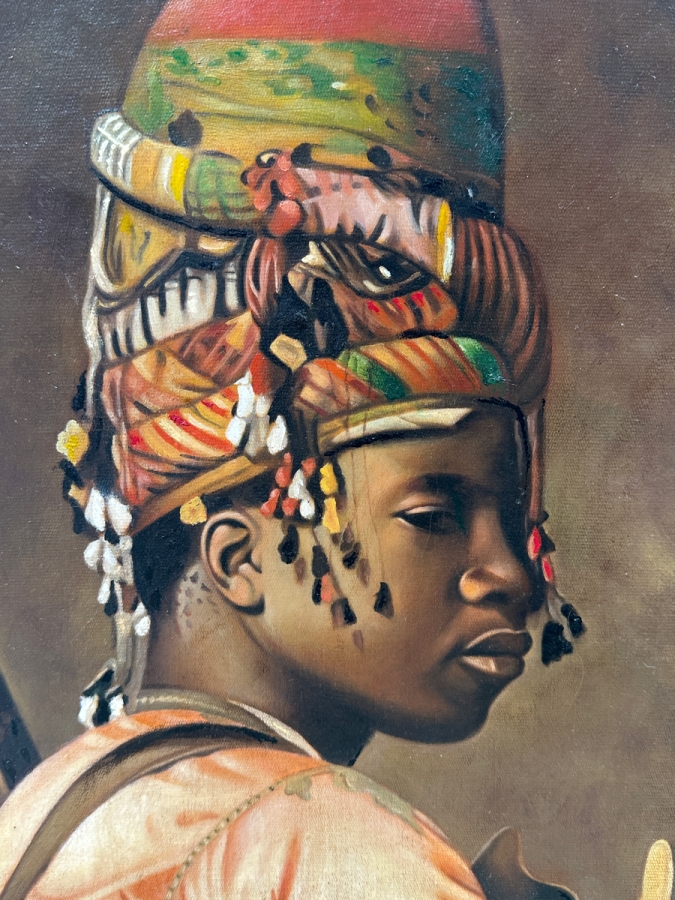 Just Added - Original Oil Painting On Canvas After French Artist Jean-Leon Gerome's 1869 Painting Titled 'Bashi-Bazouk' 15' X 20' [Photo 2]