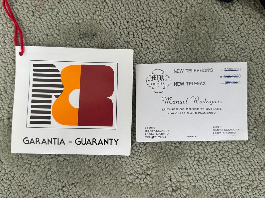 Just Added - Like New Spanish Handmade Flamenco Guitar By Manuel Rodriguez E Hijos - Luthier Of Concert Guitars For Classic And Flamenco Model FC With Hardcase And Nylon Strings - Madrid, Spain [Photo 8]