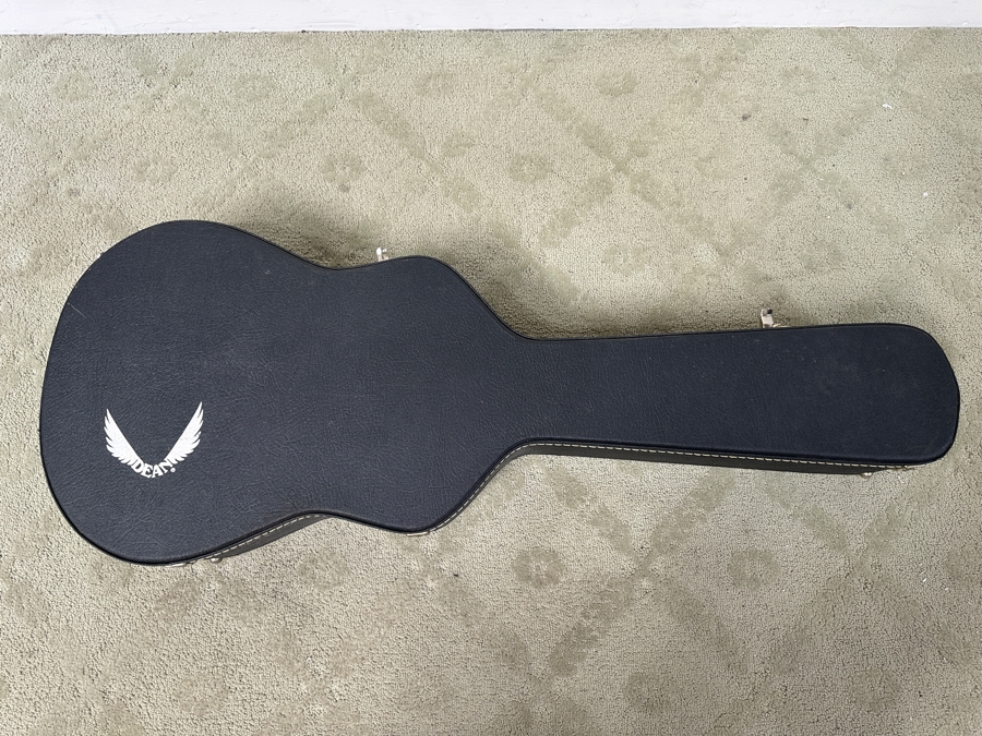 Just Added - Dean Acoustic Guitar Model No. Exotica FM GBL Blue Flame With Hardcase With Preamp And Pickup [Photo 11]