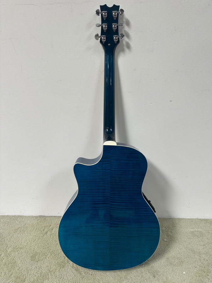 Just Added - Dean Acoustic Guitar Model No. Exotica FM GBL Blue Flame With Hardcase With Preamp And Pickup [Photo 9]