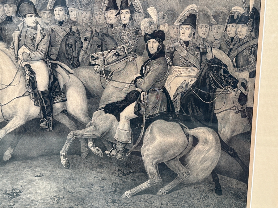 Just Added - Napoleon And His Generals 19th Century Print By Meisler 29 X 22.5 Framed 38 X 27.5 [Photo 6]