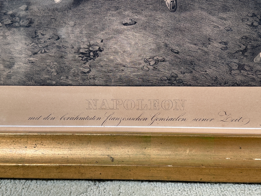 Just Added - Napoleon And His Generals 19th Century Print By Meisler 29 X 22.5 Framed 38 X 27.5 [Photo 9]