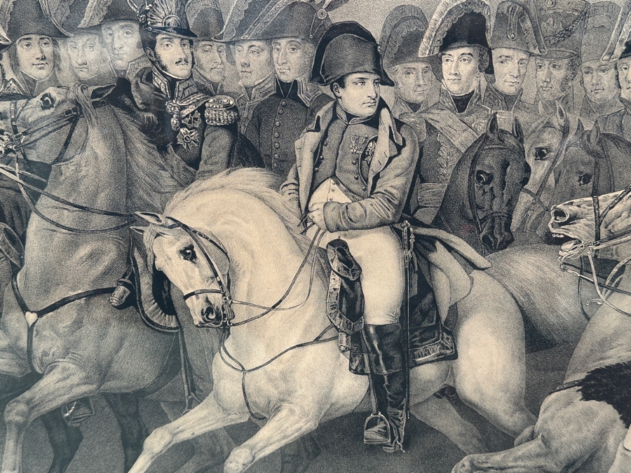 Just Added - Napoleon And His Generals 19th Century Print By Meisler 29 X 22.5 Framed 38 X 27.5 [Photo 5]