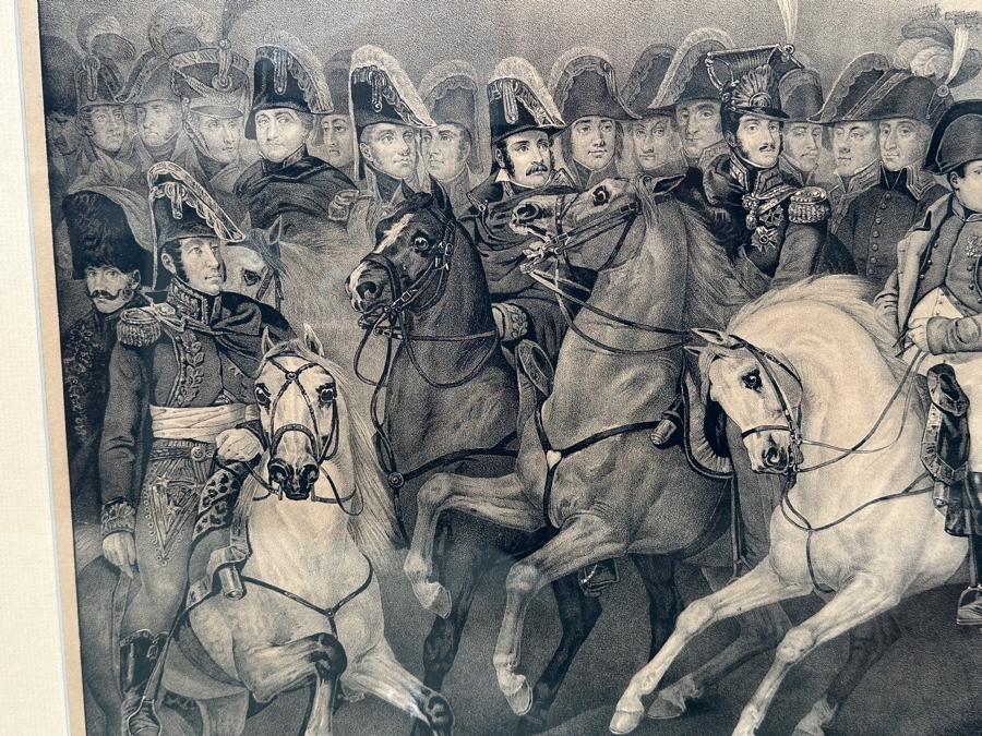 Just Added - Napoleon And His Generals 19th Century Print By Meisler 29 X 22.5 Framed 38 X 27.5 [Photo 7]