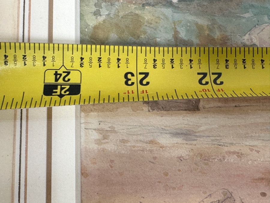 Just Added - Thomas Sidney (19/20th Century, United Kingdom) Original Watercolor Painting On Paper Titled 'Lynmouth Devon' 24 X 9 Framed 31.5 X 17 [Photo 9]