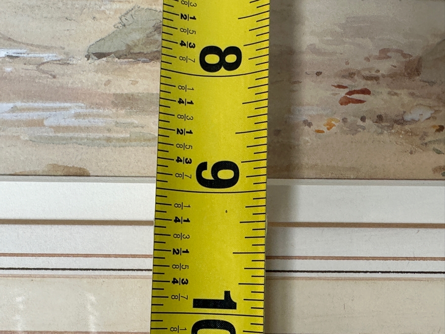 Just Added - Thomas Sidney (19/20th Century, United Kingdom) Original Watercolor Painting On Paper Titled 'Lynmouth Devon' 24 X 9 Framed 31.5 X 17 [Photo 10]