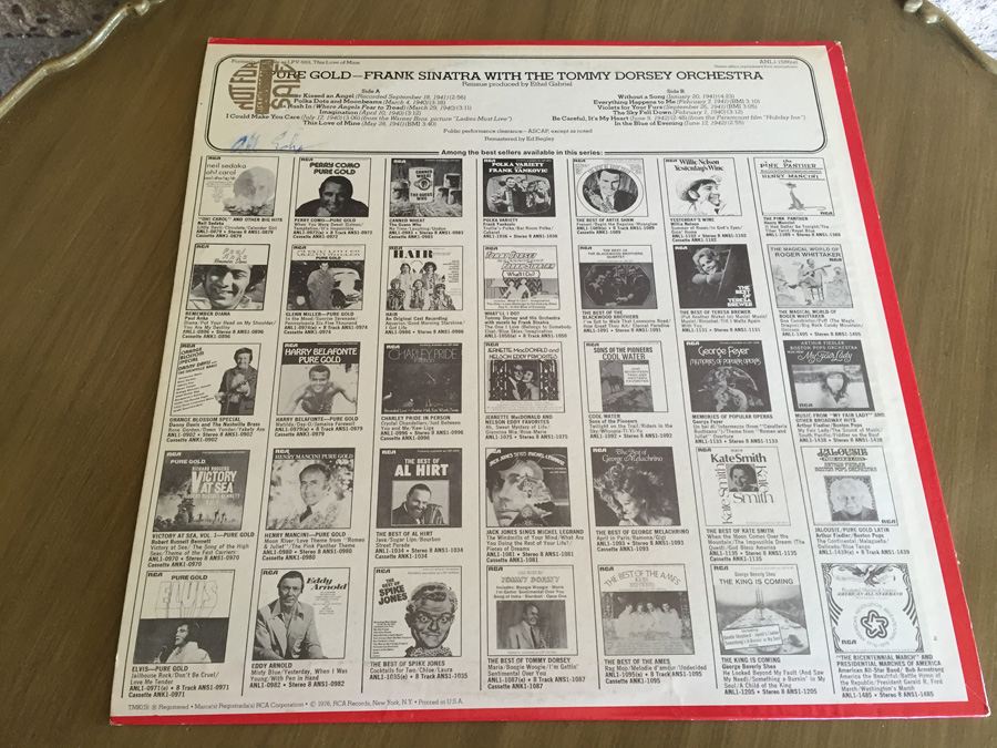 Frank Sinatra With The Tommy Dorsey Orchestra - Pure Gold - RCA ‎- ANL1-1586 - PROMO [Photo 2]