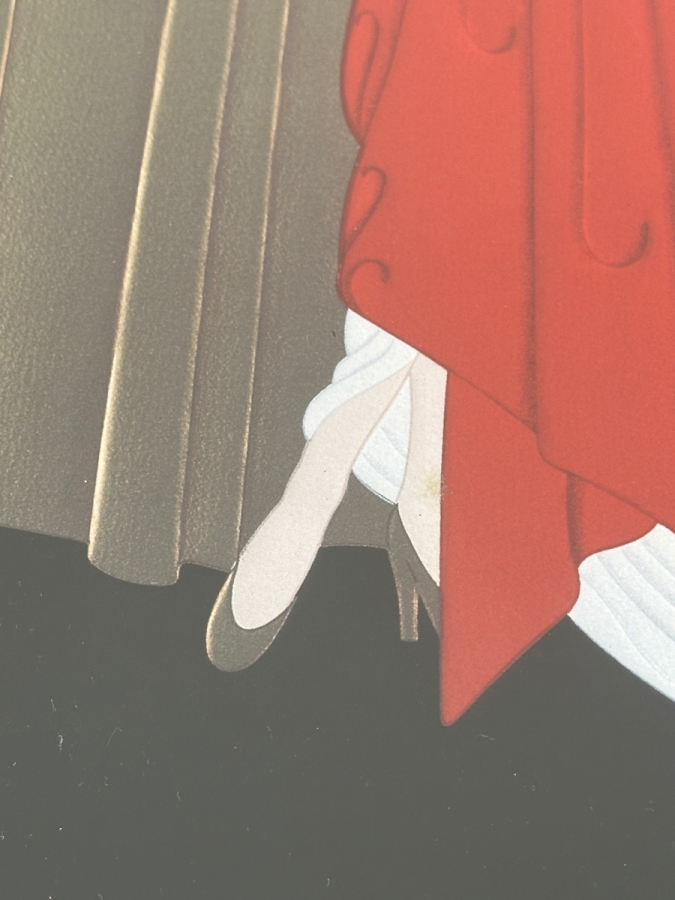 Just Added - Vintage Erte (Romain De Tirtoff) Art Deco Lithograph Print Titled 'Place De L'Opera' Framed 34.5 X 45 [Photo 6]