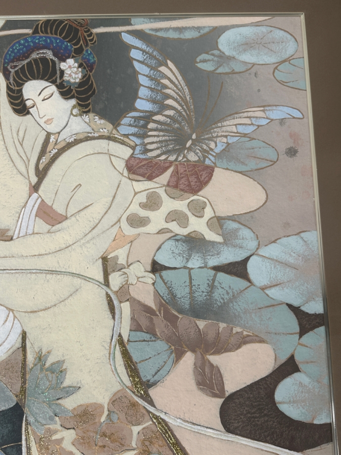 Just Added - Original James Lee Painting On Paper 24 X 31 Framed 33 X 39 [Photo 3]