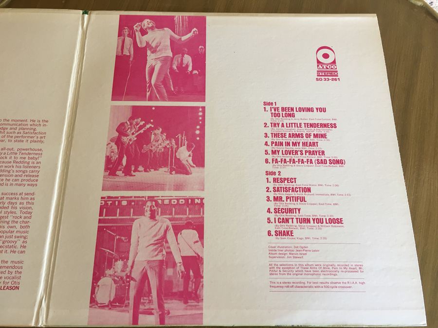Otis Redding ‎- History Of Otis Redding - ATCO Records ‎- SD 33-261 [Photo 4]