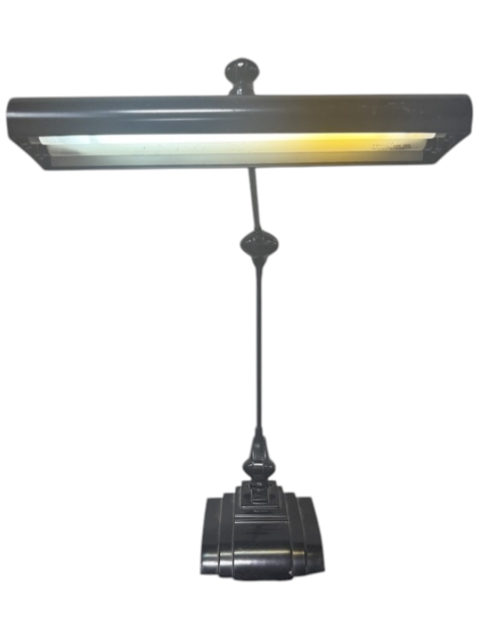 Just Added - Art Specialty Co. Art Deco Adjustable Steel Flexo Desk Lamp 36'H x 18.5'W 23'H at Elbow
