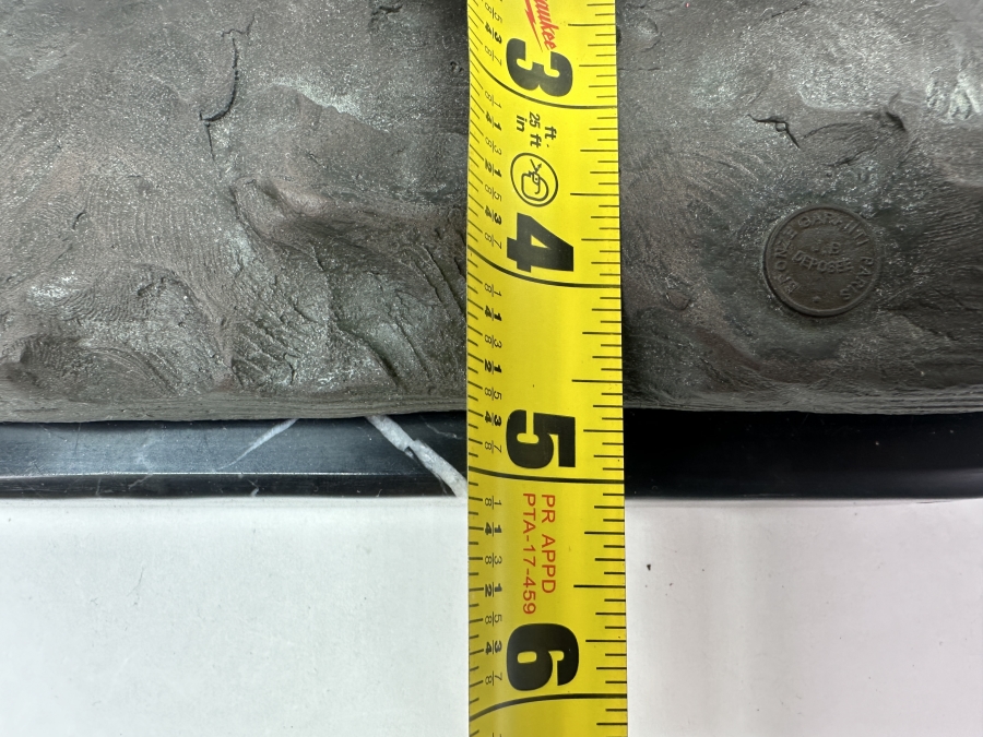 Just Added - Bronze Sculpture On Marble Base Of A Hunting Dog Signed A. Cain - J. B. Deposee Paris Foundry Stamp 12'W X 5'D X 9.5'H [Photo 11]