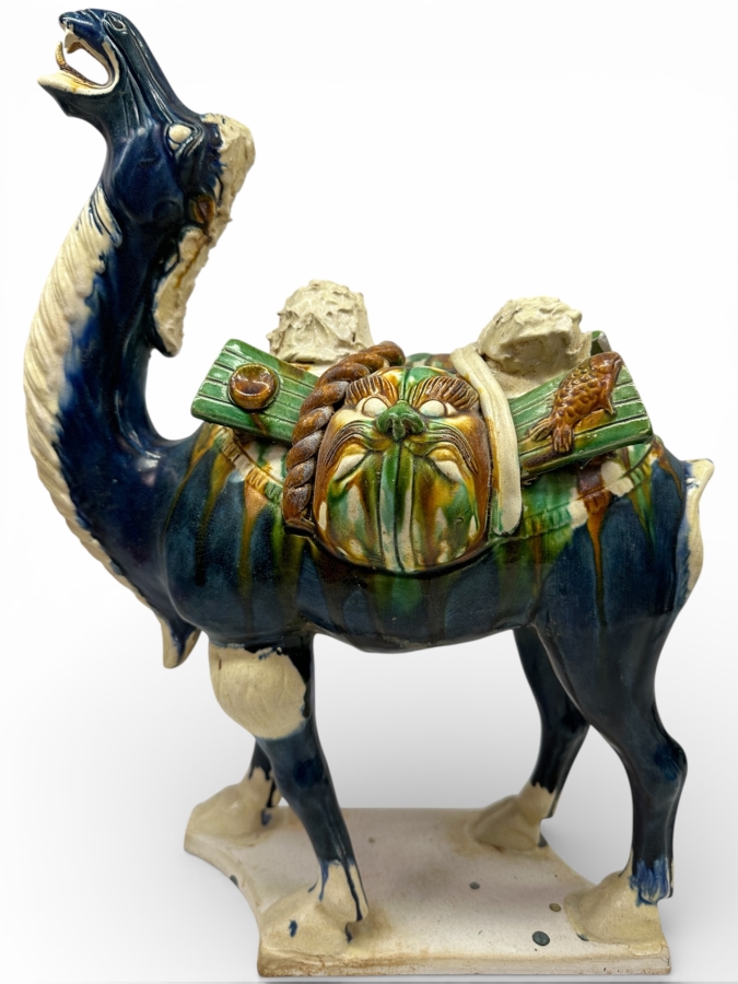 Just Added - Chinese Pottery Tang-Style Camel Figure 12'W X 7'D X 17'H