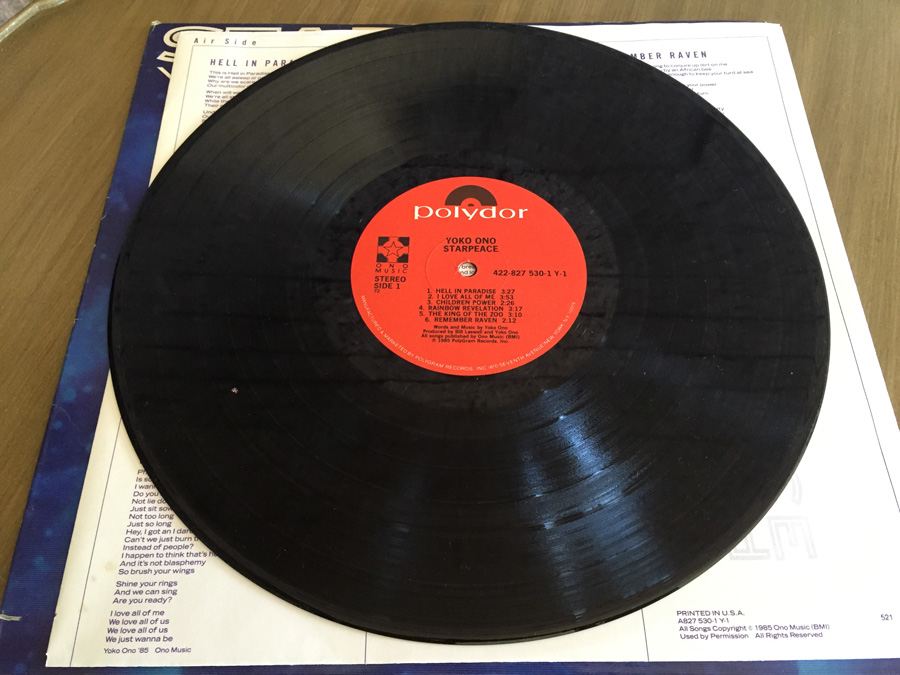 Yoko Ono ‎- Starpeace - Polydor ‎- 422-827 530-1 Y-1 [Photo 5]