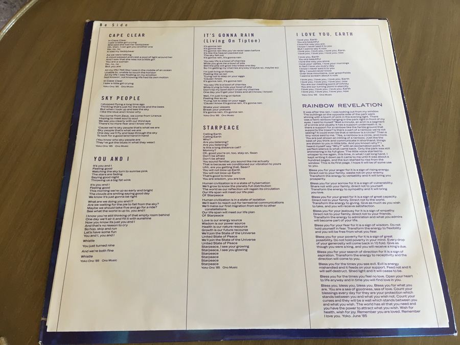 Yoko Ono ‎- Starpeace - Polydor ‎- 422-827 530-1 Y-1 [Photo 4]