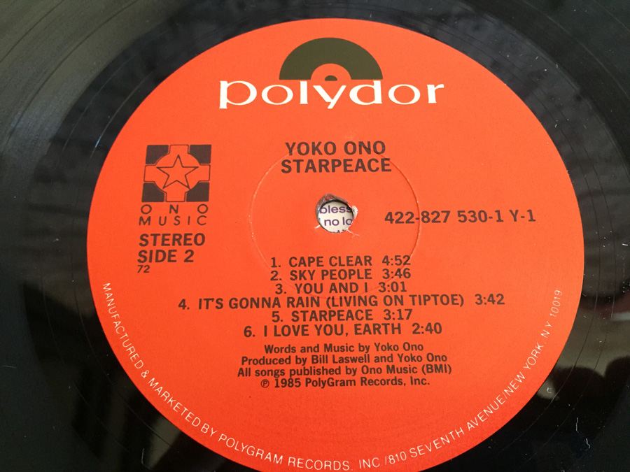 Yoko Ono ‎- Starpeace - Polydor ‎- 422-827 530-1 Y-1 [Photo 8]