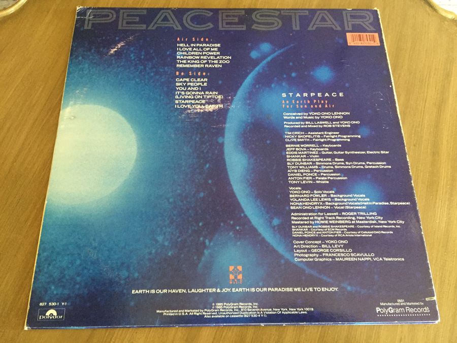 Yoko Ono ‎- Starpeace - Polydor ‎- 422-827 530-1 Y-1 [Photo 2]