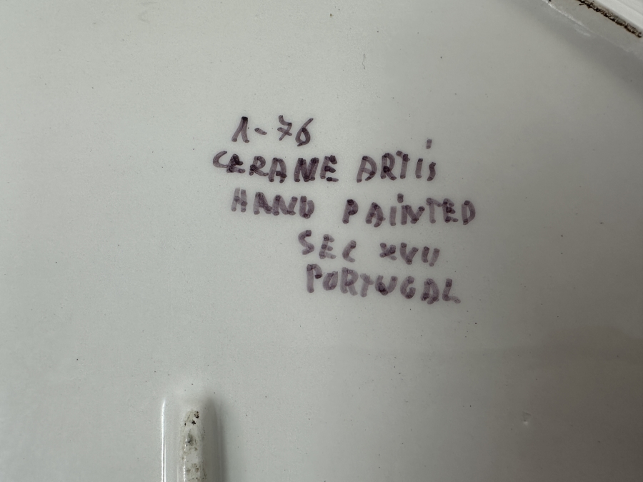 Just Added - Hand Painted Ceramic Platter From Portugal 16' X 12' [Photo 3]