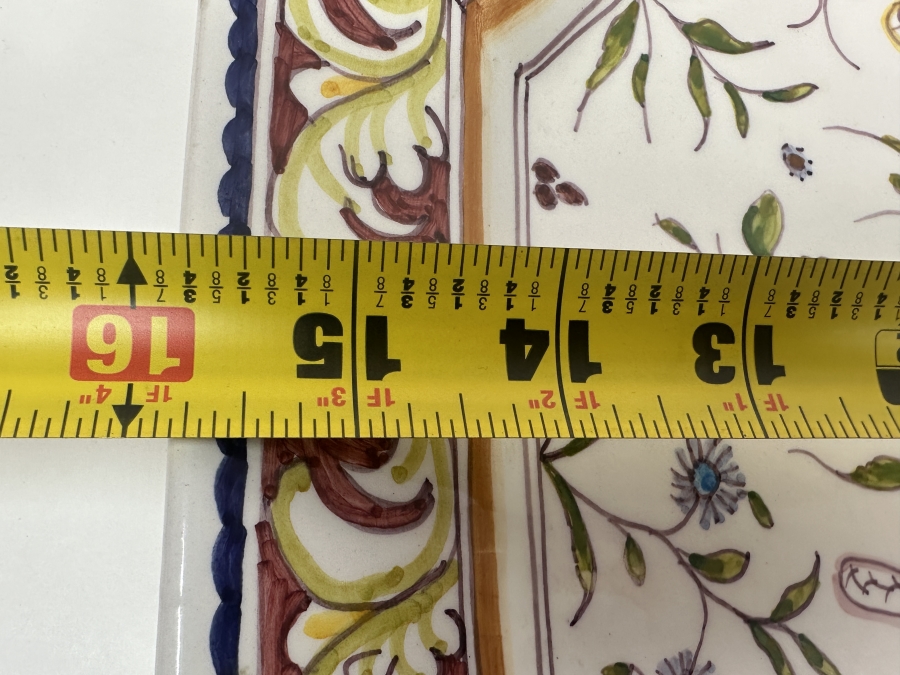 Just Added - Hand Painted Ceramic Platter From Portugal 16' X 12' [Photo 4]