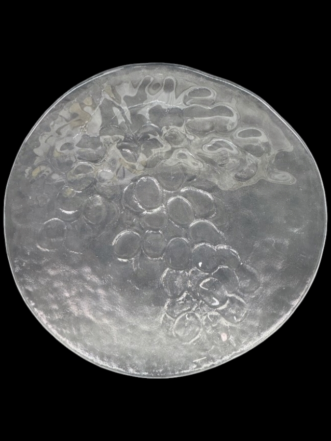 Just Added - Vintage Kosta Boda 'Grape' Shallow Bowl, Swedish Art Glass Designed By Ann Wärff 13.5'W [Photo 2]