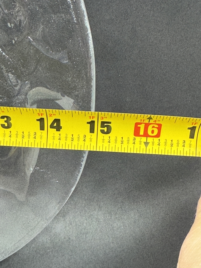 Just Added - Vintage Kosta Boda 'Grape' Platter, Swedish Art Glass Designed By Ann Wärff 15'W x 13.5'H [Photo 3]