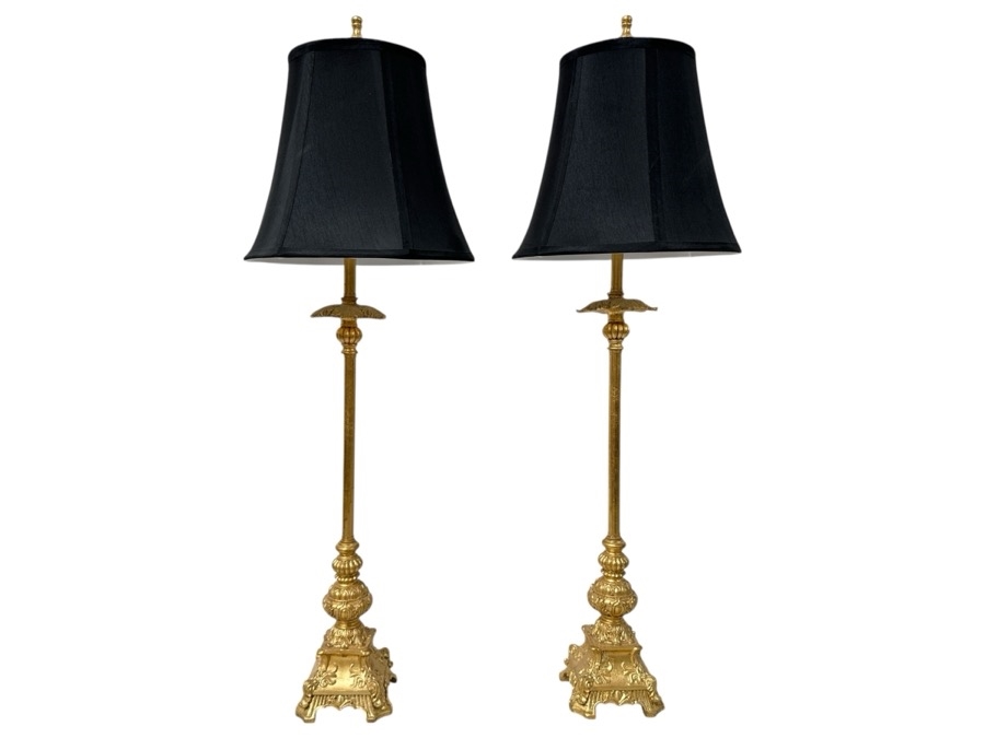 Just Added - Pair of Regency Hill Juliette Traditional Buffet Table Lamps 36.5'H Retails $260