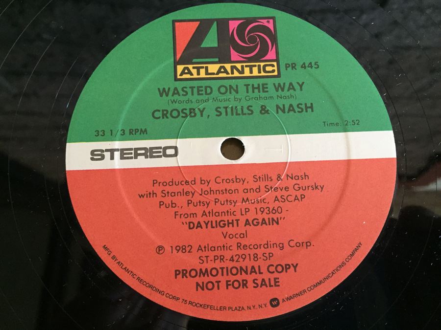 Crosby, Stills & Nash ‎- Wasted On The Way - Atlantic ‎- PR 445 - PROMO [Photo 3]