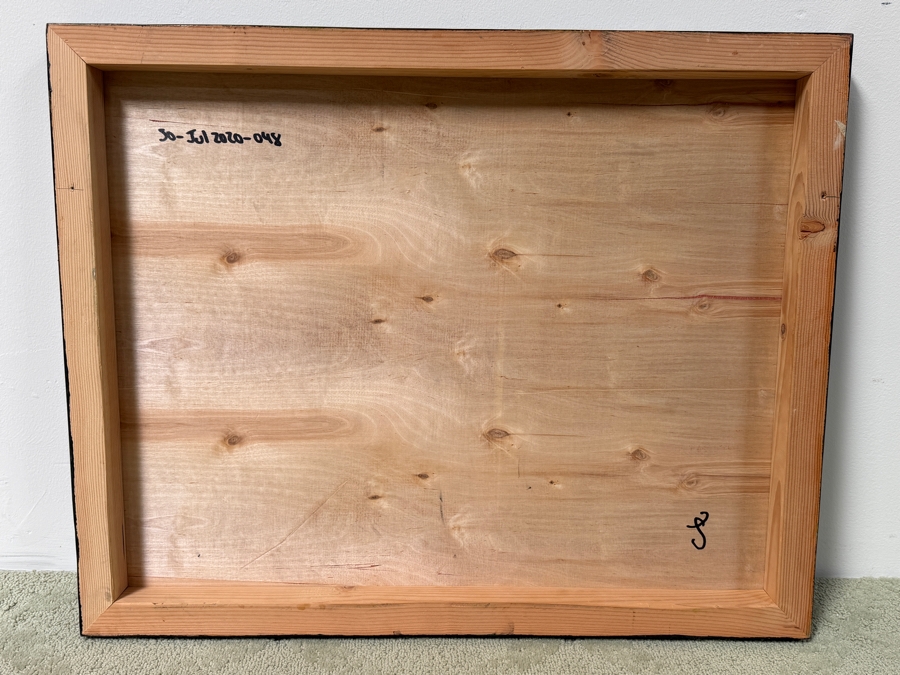 Santos Orellana (B. 1974, American) Original Acrylic Painting On Plywood Signed Verso 'The Art Of Santos' Urban Pop Artwork 30' X 24' With Substantial Hand Painted Wooden Frame SO-JUL2020-048 Estimate $1,000-$1,400 [Photo 6]