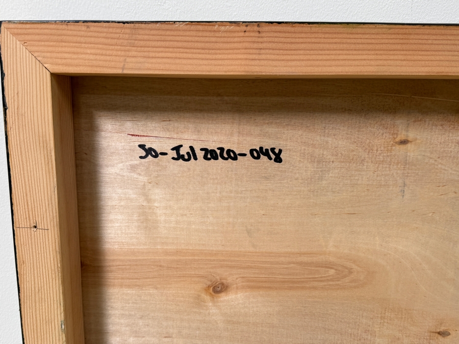 Santos Orellana (B. 1974, American) Original Acrylic Painting On Plywood Signed Verso 'The Art Of Santos' Urban Pop Artwork 30' X 24' With Substantial Hand Painted Wooden Frame SO-JUL2020-048 Estimate $1,000-$1,400 [Photo 7]