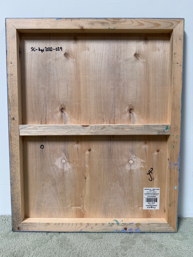 Santos Orellana (B. 1974, American) Original Acrylic Painting On Plywood Signed Verso 'The Art Of Santos' Urban Pop Artwork 24' X 30' With Solid Hand Painted Wooden Frame SO-APR2020-039 Estimate $1,000-$1,400 [Photo 5]