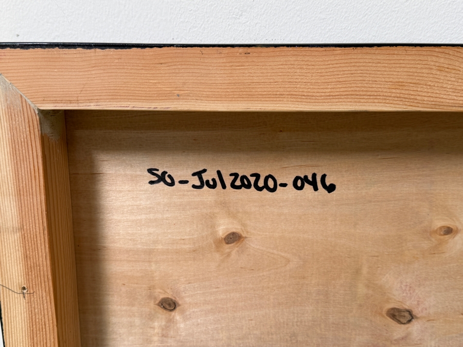 Santos Orellana (B. 1974, American) Original Acrylic Painting On Plywood Signed Verso 'The Art Of Santos' Urban Pop Artwork 30' X 24' With Substantial Hand Painted Wooden Frame SO-JUL2020-046 Estimate $1,000-$1,400 [Photo 7]