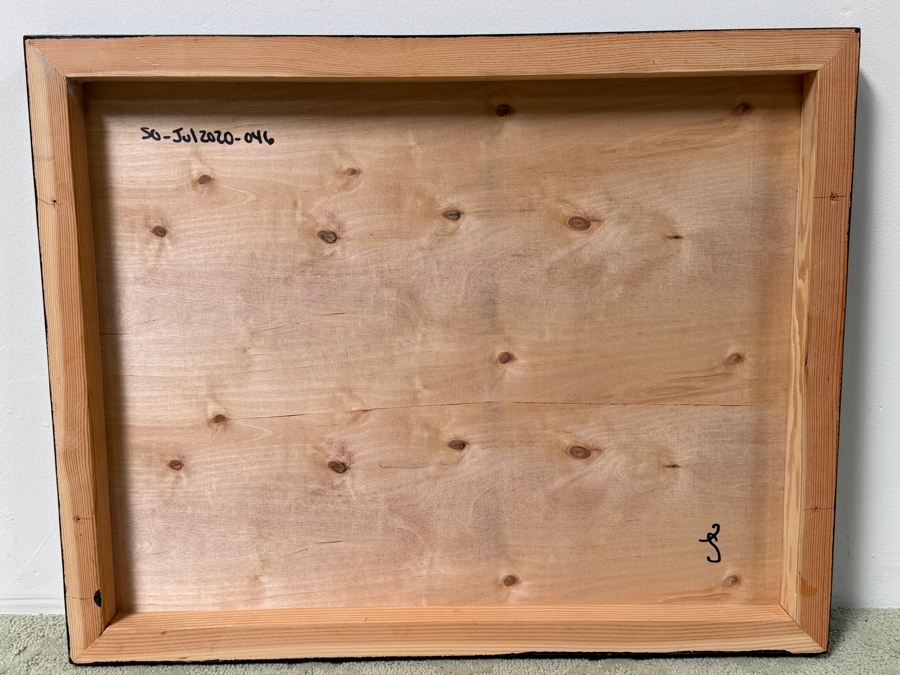 Santos Orellana (B. 1974, American) Original Acrylic Painting On Plywood Signed Verso 'The Art Of Santos' Urban Pop Artwork 30' X 24' With Substantial Hand Painted Wooden Frame SO-JUL2020-046 Estimate $1,000-$1,400 [Photo 6]