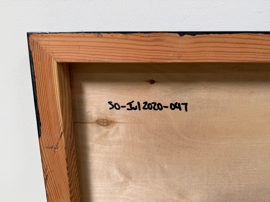 Santos Orellana (B. 1974, American) Original Acrylic Painting On Plywood Signed Verso 'The Art Of Santos' Urban Pop Artwork 30' X 24' With Substantial Hand Painted Wooden Frame SO-JUL2020-097 Estimate $1,000-$1,400 [Photo 7]