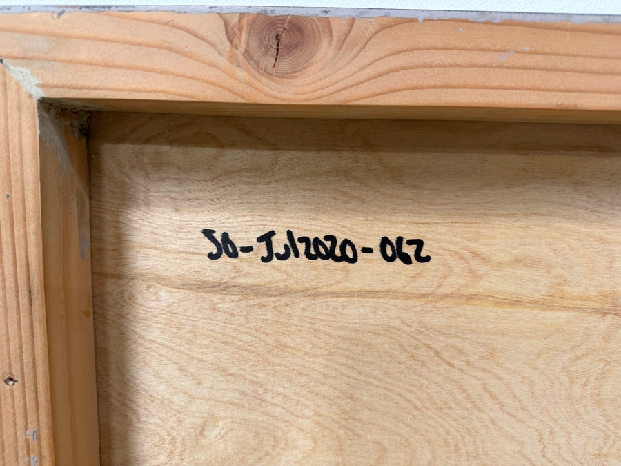 Santos Orellana (B. 1974, American) Original Acrylic Painting On Plywood Signed Verso 'The Art Of Santos' Urban Pop Artwork 24' X 30' With Substantial Hand Painted Wooden Frame SO-JUL2020-062 Estimate $1,000-$1,400 [Photo 5]