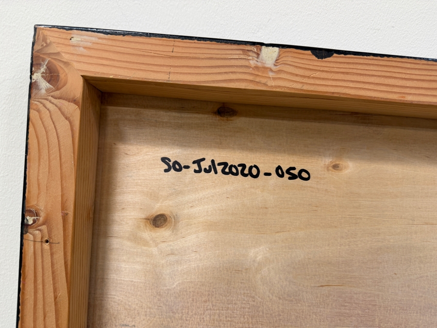 Santos Orellana (B. 1974, American) Original Acrylic Painting On Plywood Signed Verso 'The Art Of Santos' Urban Pop Artwork 30' X 24' With Substantial Hand Painted Wooden Frame SO-JUL2020-050 Estimate $1,000-$1,400 [Photo 7]