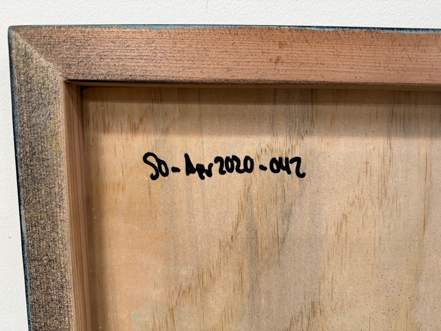 Santos Orellana (B. 1974, American) Original Acrylic Painting On Plywood Signed Verso 'The Art Of Santos' Urban Pop Artwork 24' X 30' With Solid Hand Painted Wooden Frame SO-APR2020-042 Estimate $1,000-$1,400 [Photo 8]
