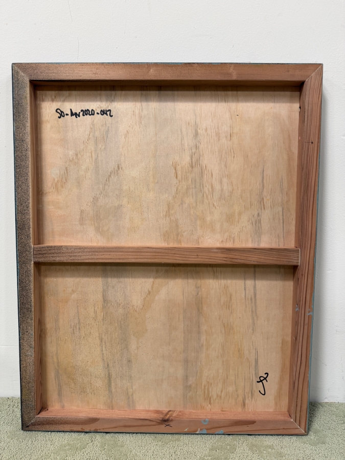 Santos Orellana (B. 1974, American) Original Acrylic Painting On Plywood Signed Verso 'The Art Of Santos' Urban Pop Artwork 24' X 30' With Solid Hand Painted Wooden Frame SO-APR2020-042 Estimate $1,000-$1,400 [Photo 7]