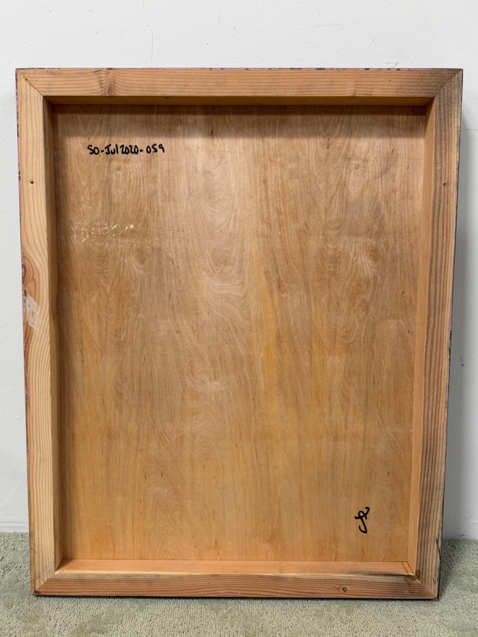 Santos Orellana (B. 1974, American) Original Acrylic Painting On Plywood Signed Verso 'The Art Of Santos' Urban Pop Artwork 24' X 30' With Substantial Hand Painted Wooden Frame SO-JUL2020-059 Estimate $1,000-$1,400 [Photo 4]