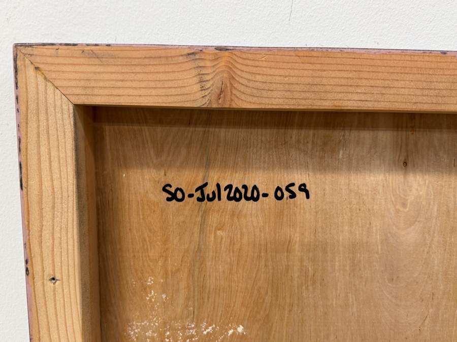 Santos Orellana (B. 1974, American) Original Acrylic Painting On Plywood Signed Verso 'The Art Of Santos' Urban Pop Artwork 24' X 30' With Substantial Hand Painted Wooden Frame SO-JUL2020-059 Estimate $1,000-$1,400 [Photo 5]